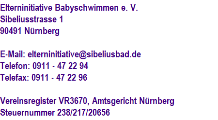 Elterninitiative Babyschwimmen e. V.